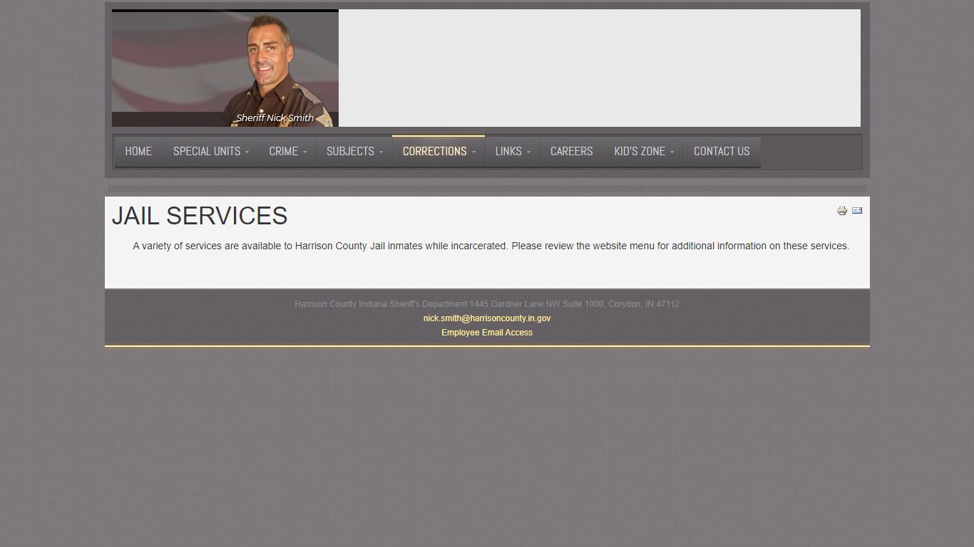 Harrison County Indiana Jail Services